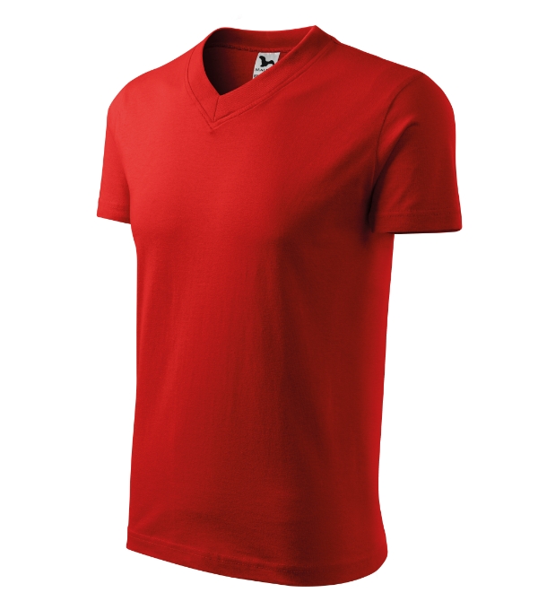 V-neck 102: červená