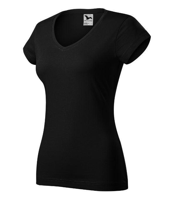 Fit V-neck 162: čierna