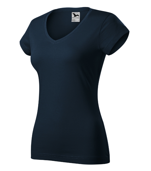 Fit V-neck 162: tmavomodrá