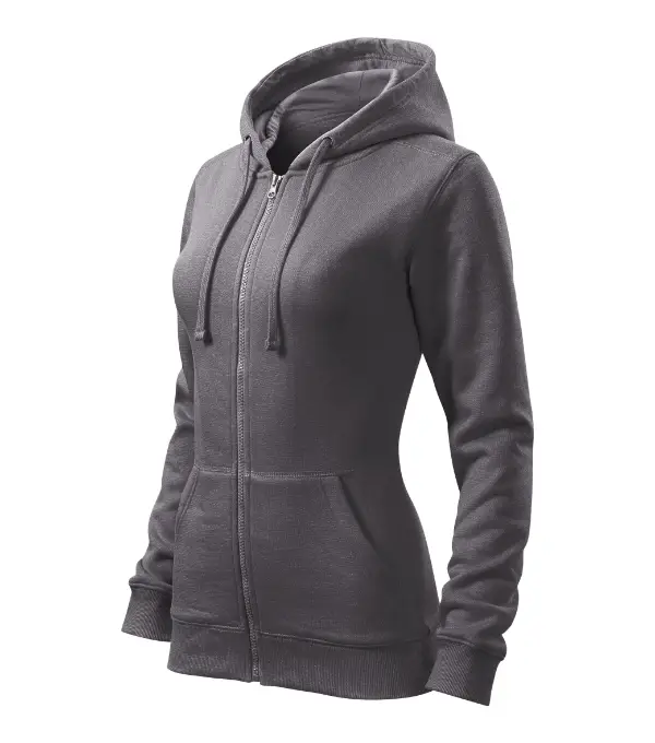 Trendy Zipper 411: oceľovo sivá