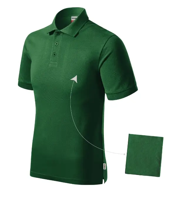 Resist Heavy Polo R20: fľaškovozelená 06 (brand label)