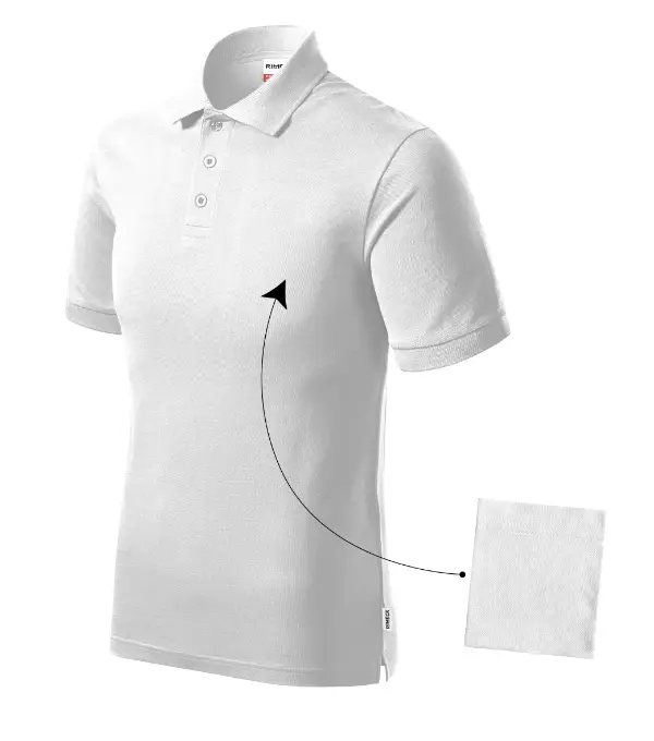 Resist Heavy Polo R20: biela 00 (brand label)