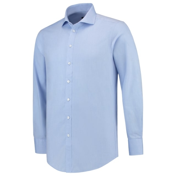 Fitted Stretch Shirt T23: blue