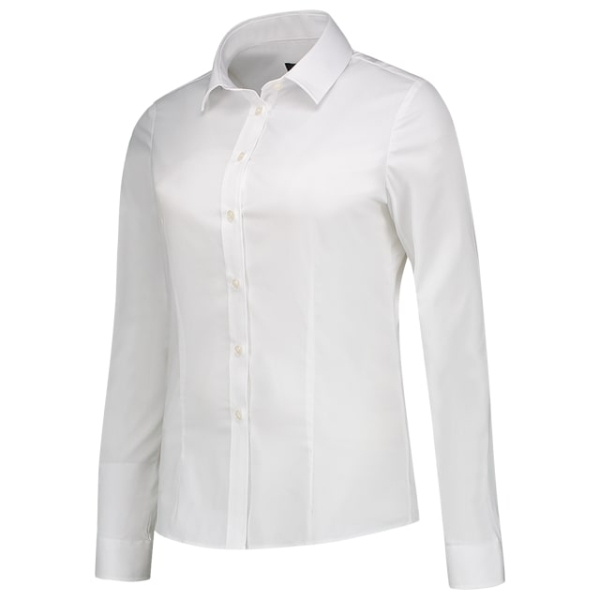 Fitted Stretch Blouse T24: biela