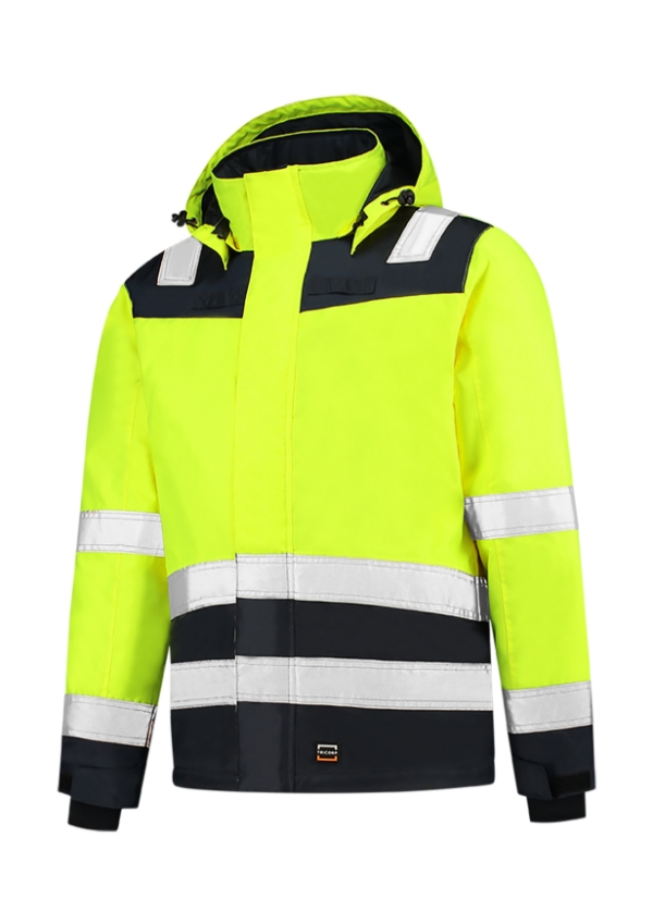 Midi Parka High Vis Bicolor T51: fluorescenčná žltá